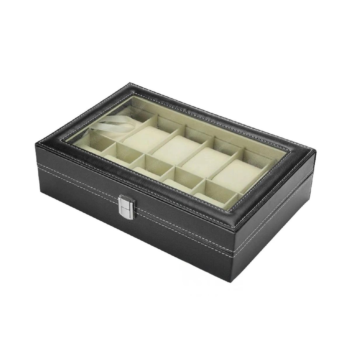 RYBIU IMPORT - Pack6 Organizador Porta Reloj con Separadeores en Negro