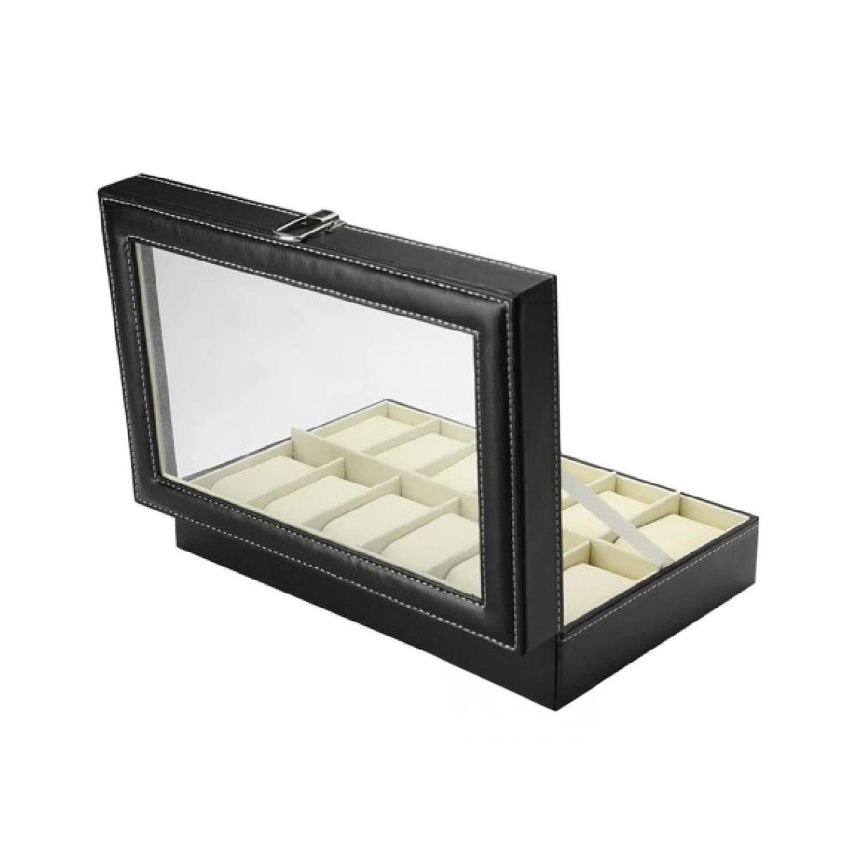 RYBIU IMPORT - Pack2 Organizador Porta Reloj con Separadeores en Negro