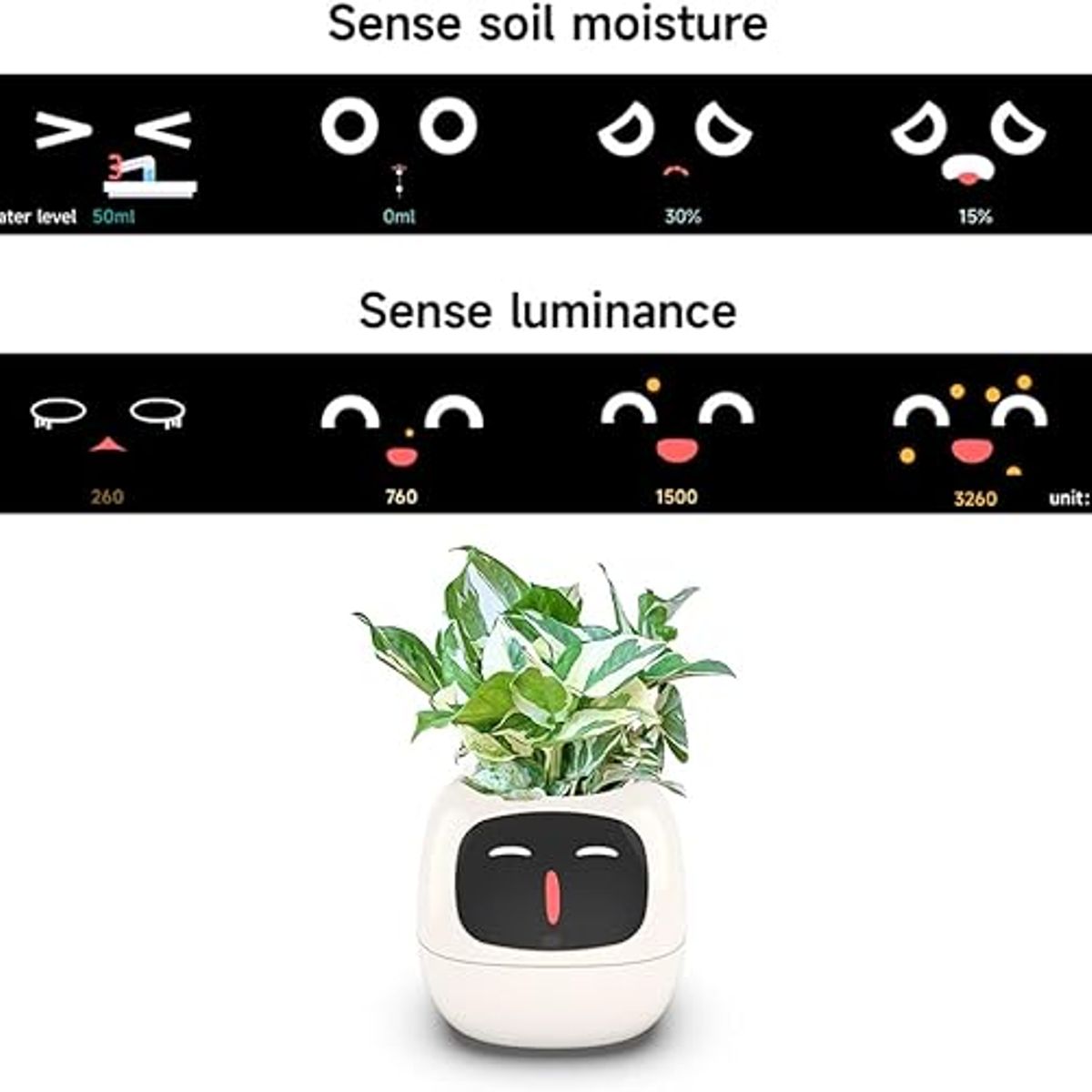 Maceta Inteligente con Monitor de Plantas y App Móvil, marca GENERICO - Foto 2