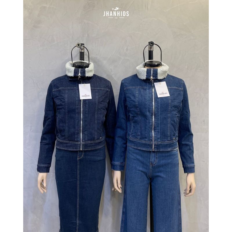 JHAN HIDS - Casaca Denim con peluche Danna