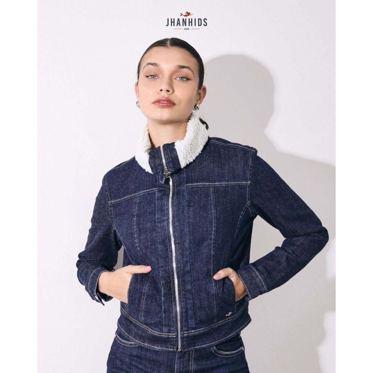 JHAN HIDS - Casaca Denim con peluche Danna