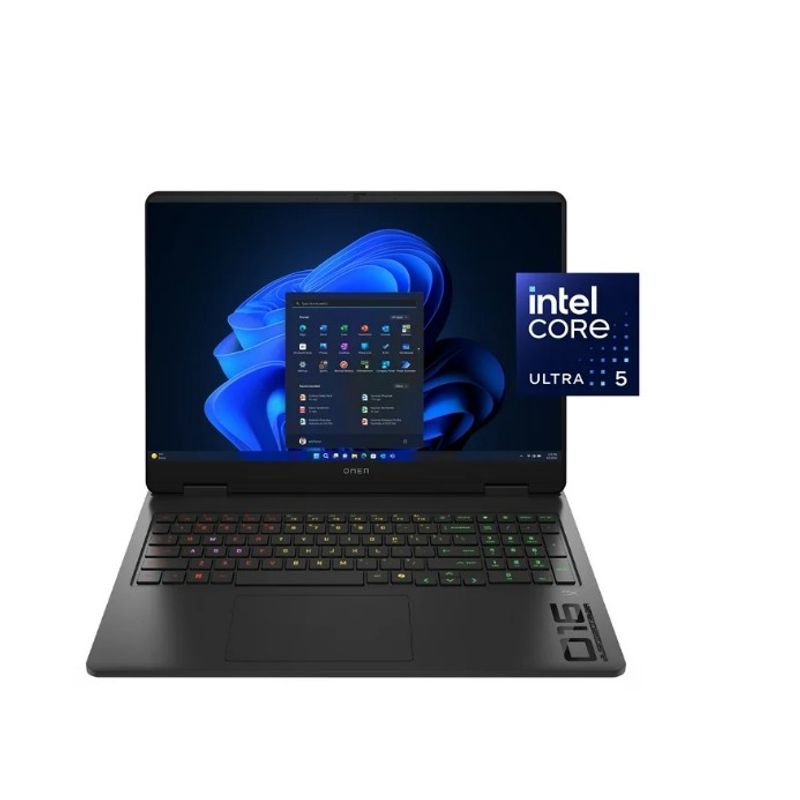 HP - Laptop Gamer HP OMEN 16" 2K 165Hz i5 Ultra 225H 16GB RAM 1TB SSD RTX 5050 Win11 Negro