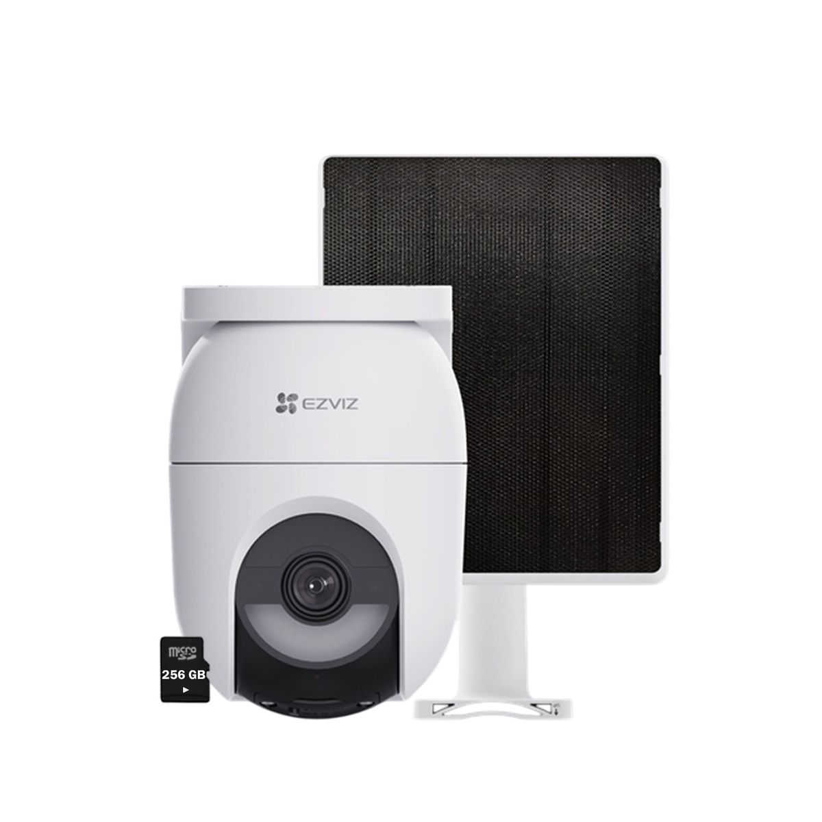 Ezviz - Cámara CB8 LITE 4MP Audio Doble vía Detección IA Batería Panel 256GB