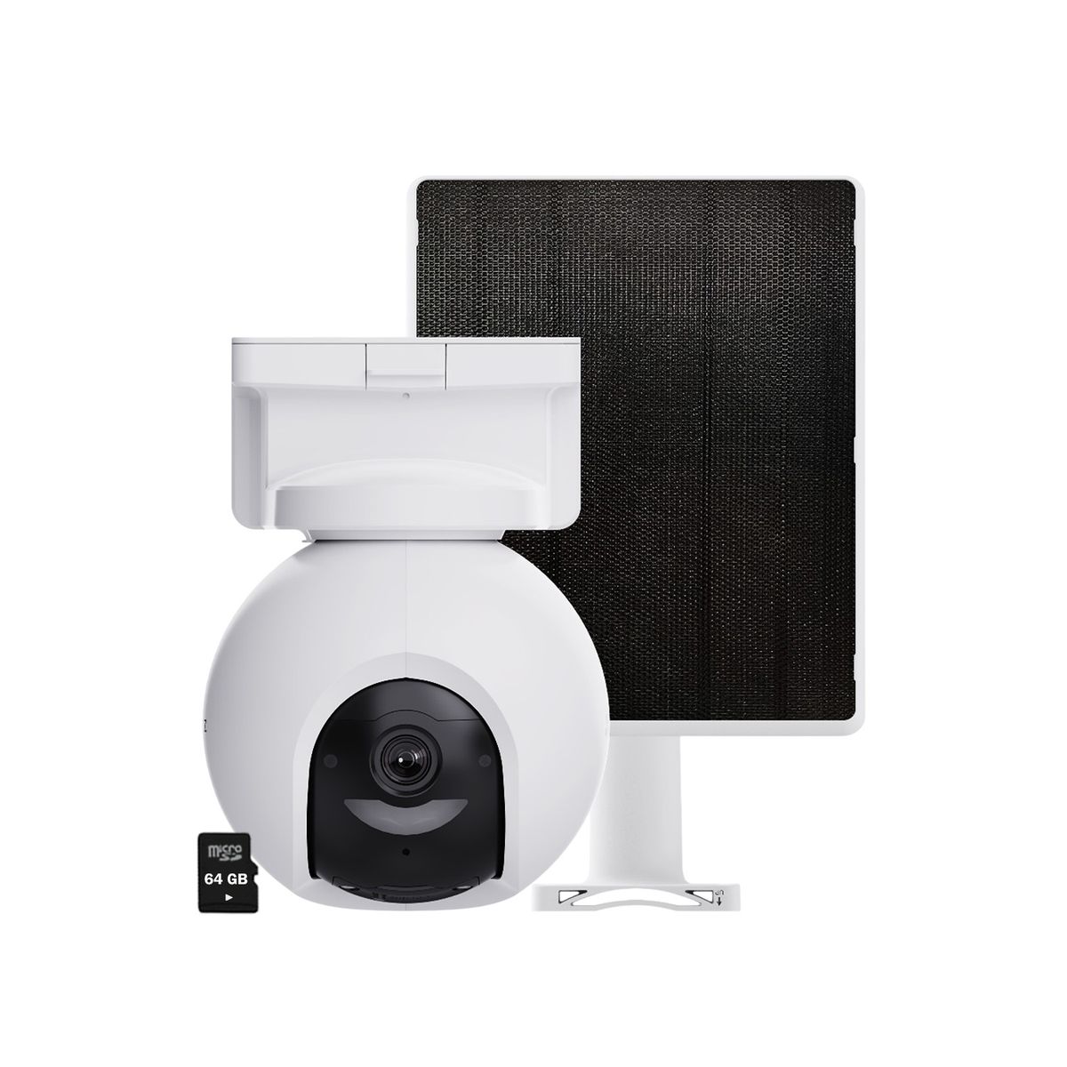 Ezviz - Cámara CB8 PRO 4K Audio 2vías Detección Vehículo Batería Panel 64GB