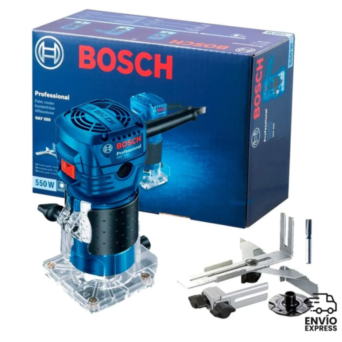 BOSCH - Sierra Circular GKS150 + Fresadora GKF550 + Sierra Caladora GST680