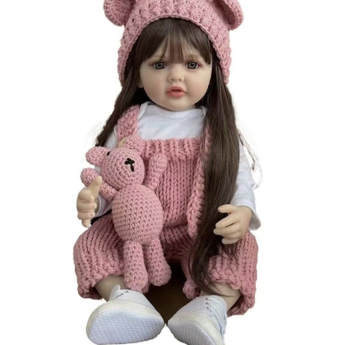 GENERICO - Bebe Reborn Vinilo de Silicona Cuerpo Entero 55 cm