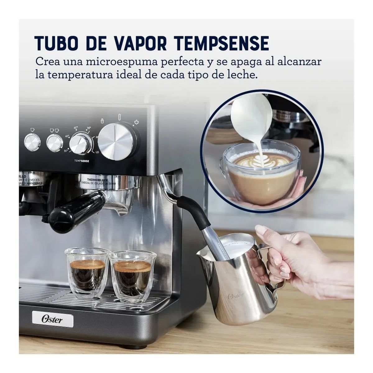 OSTER - Cafetera Oster Espresso Perfect Brew BVSTEM7301