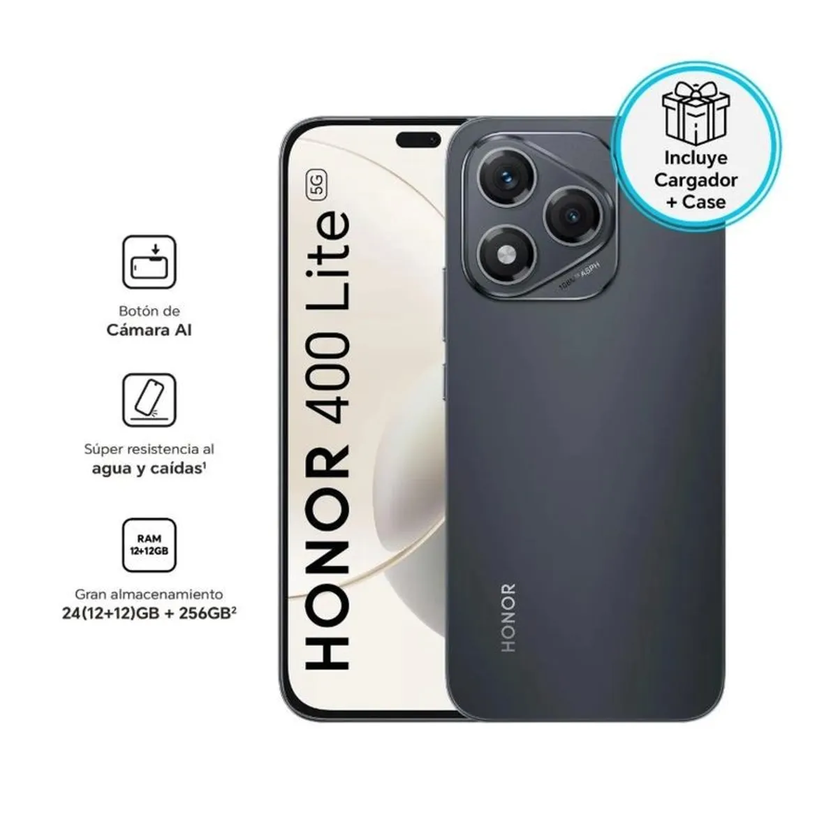 HONOR - Honor 400 lite 8gb 256gb libre -negro
