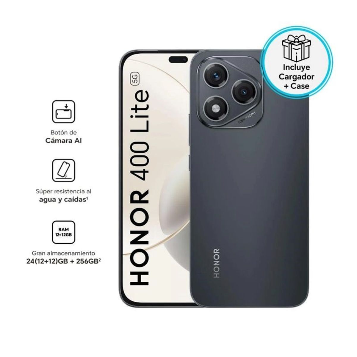 HONOR - Honor 400 lite 8gb 256gb libre -negro
