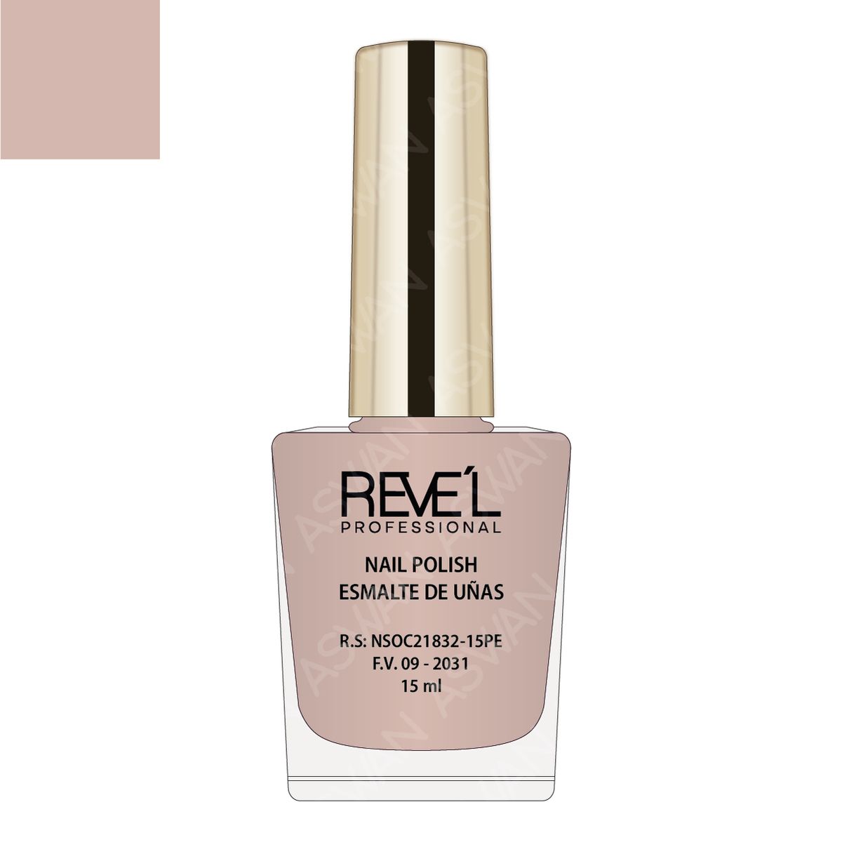 REVE'L PROFESSIONAL - Esmalte Nude Perfect 15 ml - REVEL PROFESSIONAL