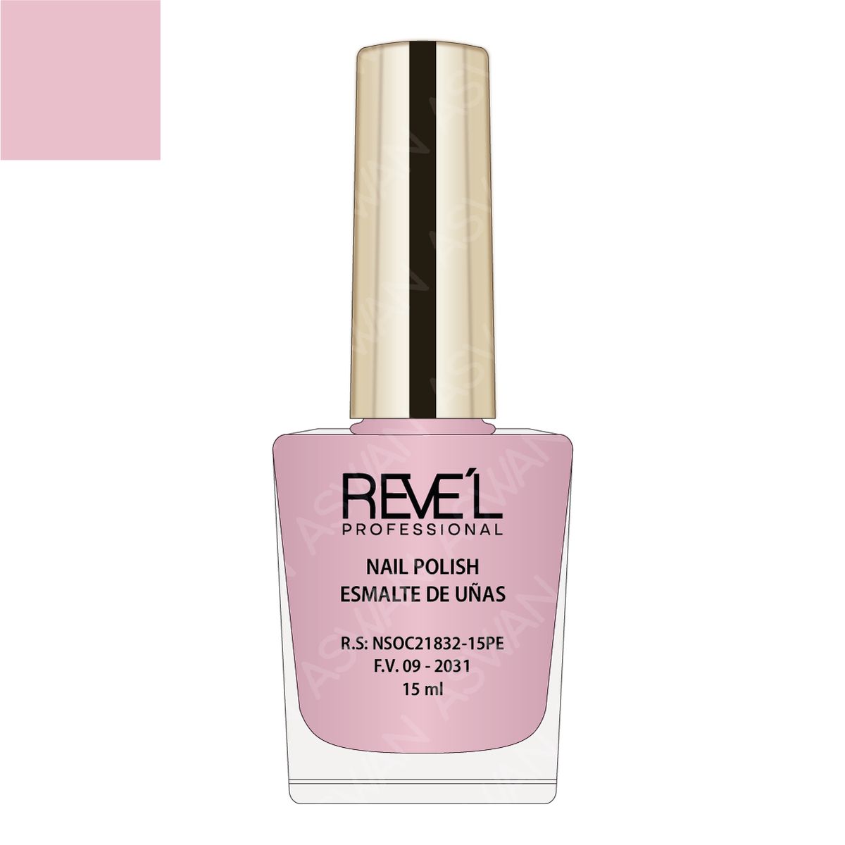 REVE'L PROFESSIONAL - Esmalte Nude Perfect 15 ml - REVEL PROFESSIONAL