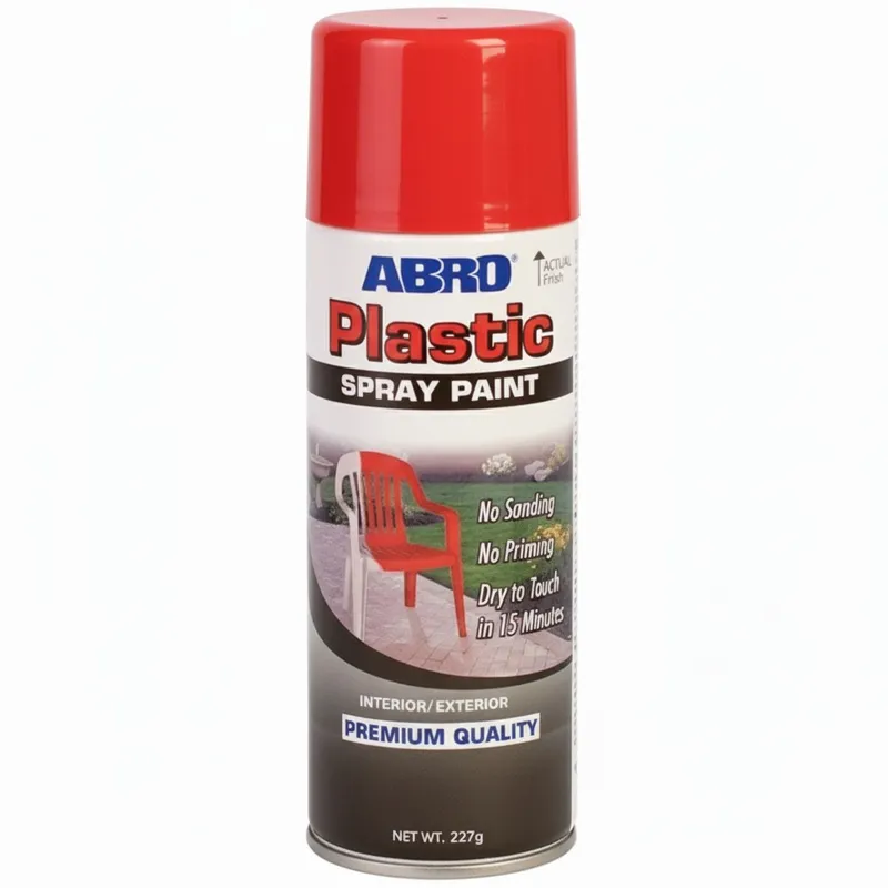 ABRO - ABRO Pintura en Spray para Plásticos Rojo 227gr SPP-074