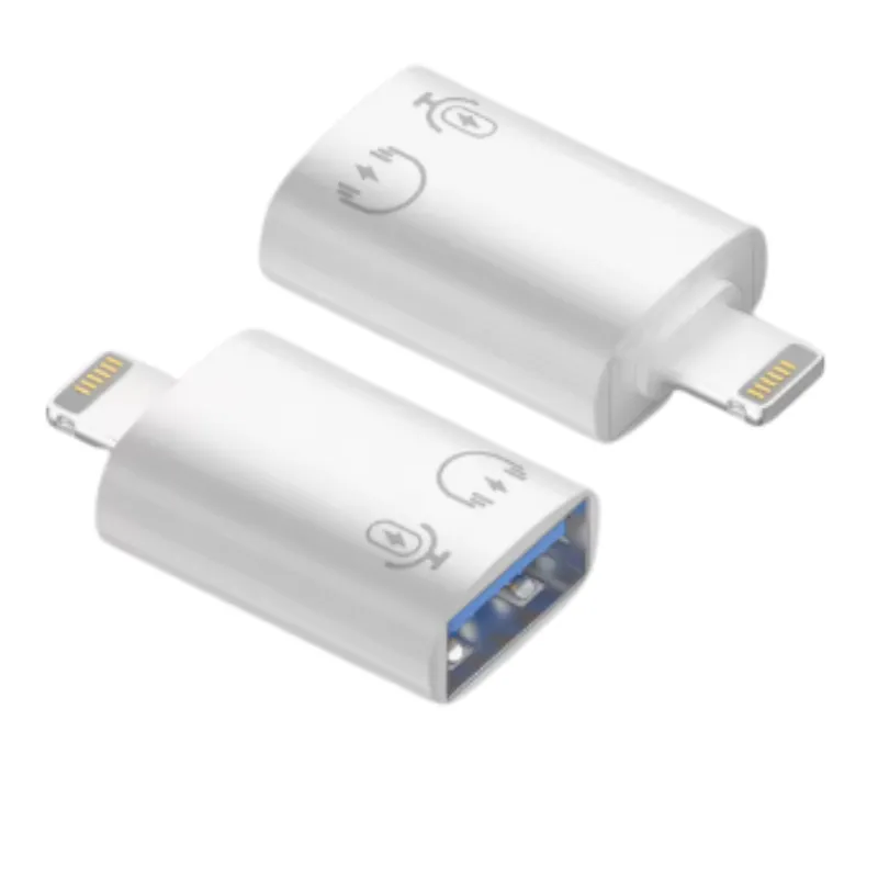 OEM - ADAPTADOR DE USB 3.0 A LIGHTNING IPHONE - AUDIO, DATOS Y CARGA