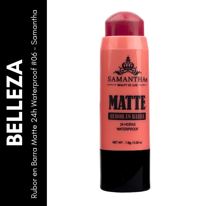 GENERICO - Rubor en Barra Matte 24h Waterproof 06