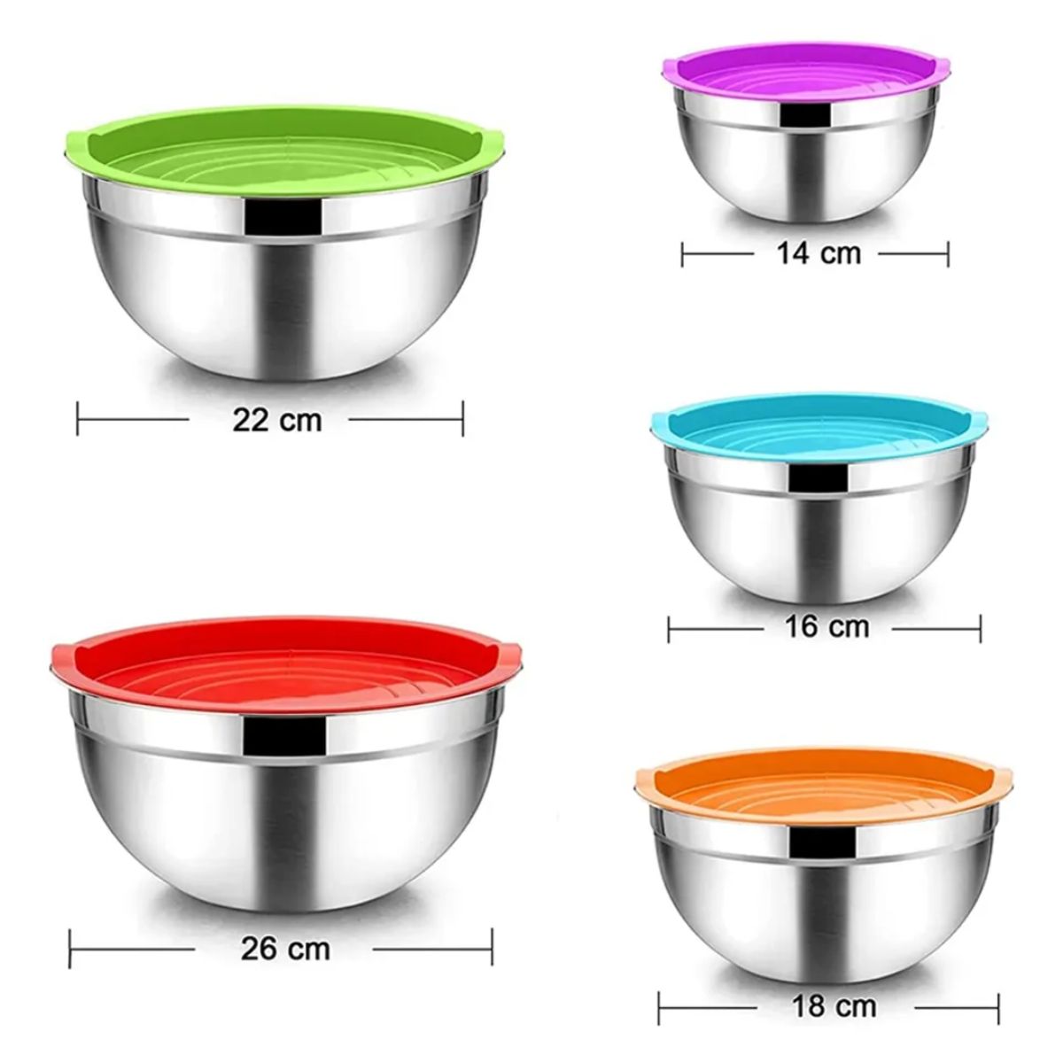 INSPIRA - Juego de ensaladeras con bowls de colores