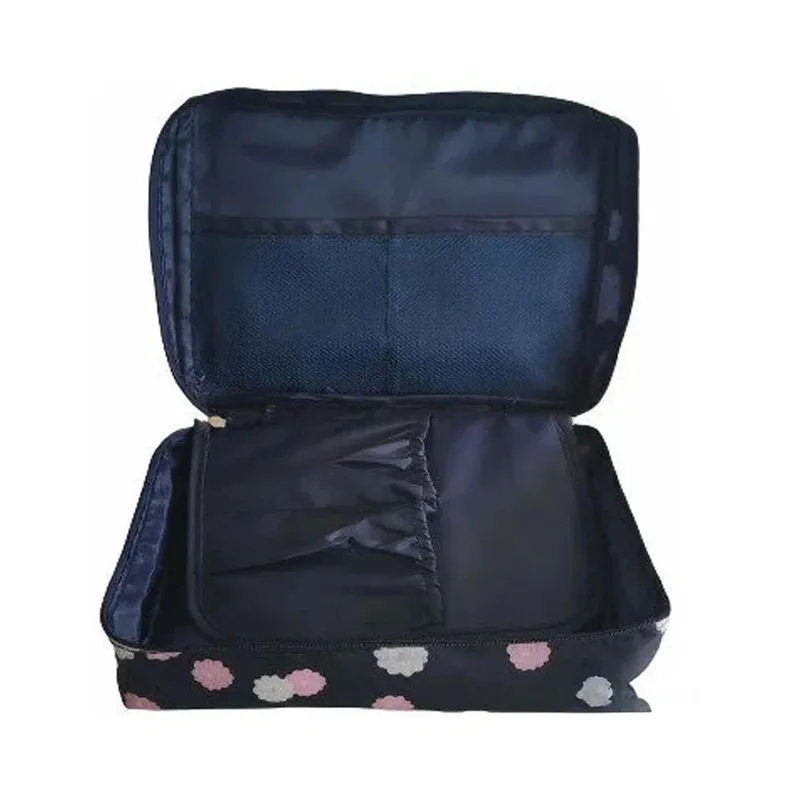 RYBIU IMPORT - Neceser con Diseño Floreado Multiusos para Viajes en Azul