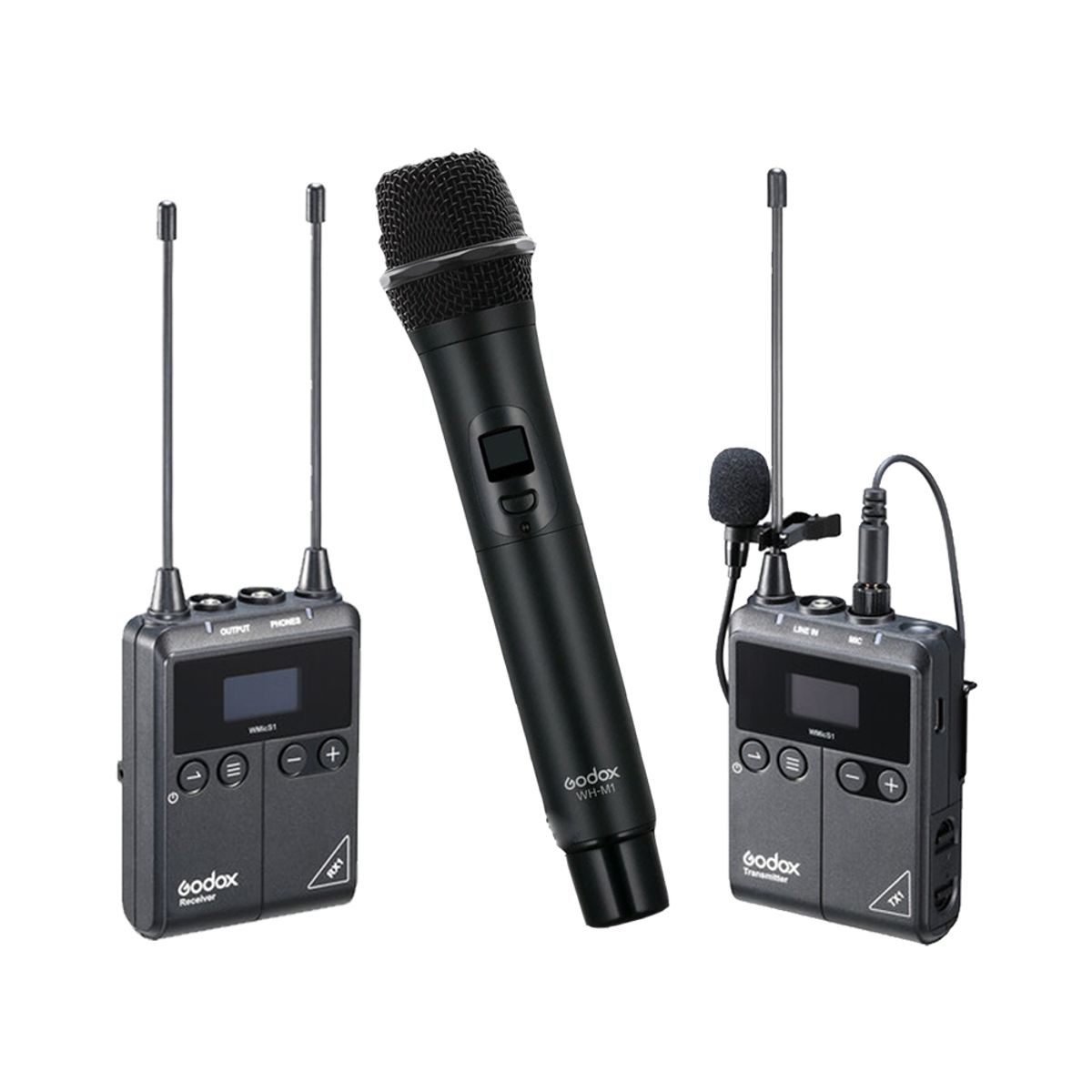 GODOX - Kit Microfono Inalambrico Godox RX1 + TX1 + WH-M1