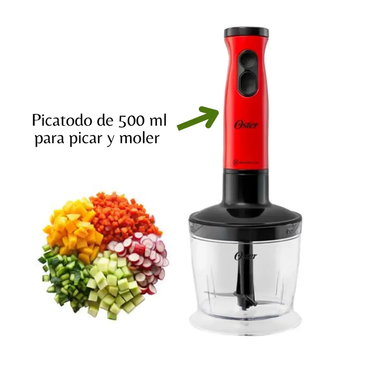 OSTER - Batidora Oster de Inmersión 3 en 1 de  FPSTHB460A 400 Wats