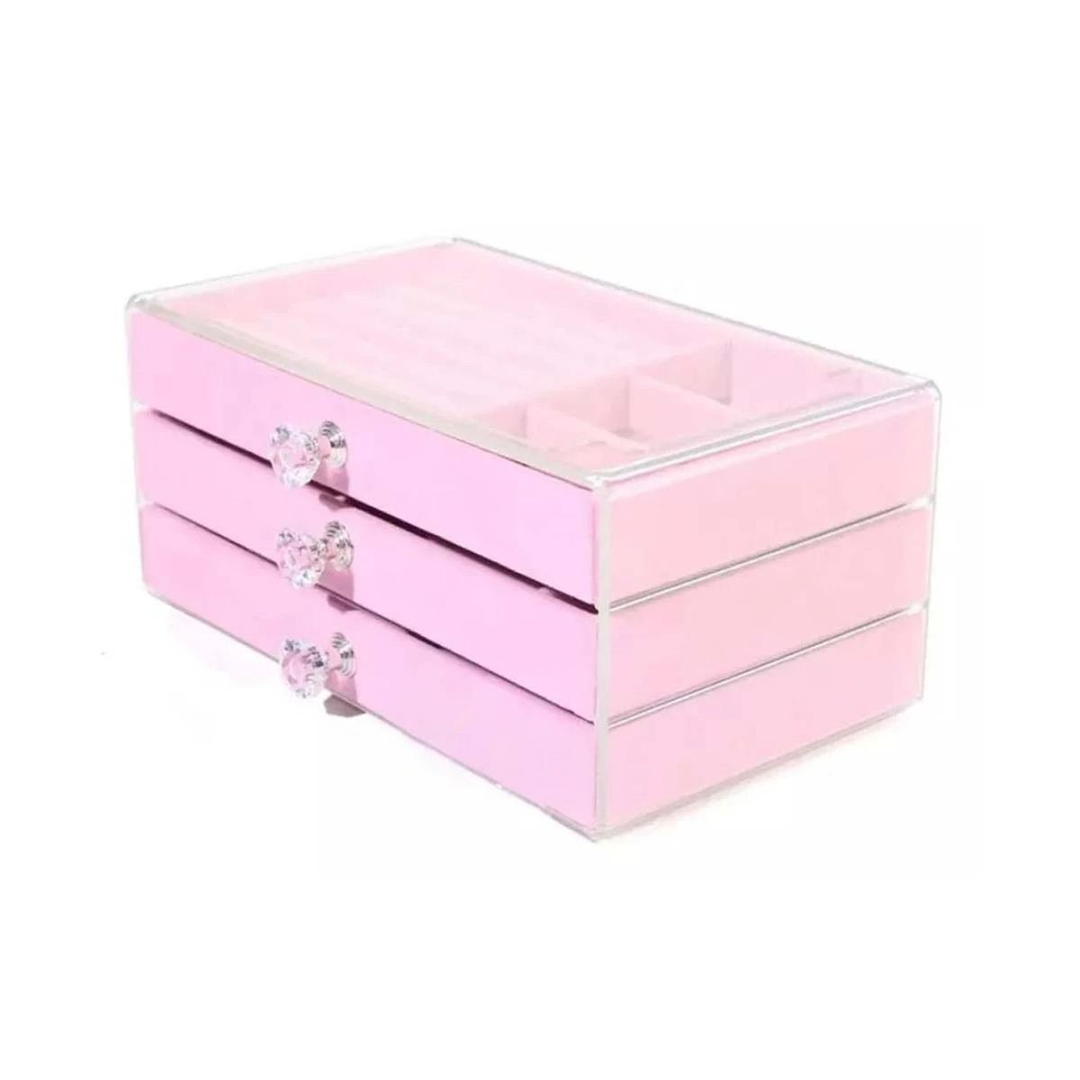 RYBIU IMPORT - Pack6 Caja de Joyas para Dama en Rosado Y+Regalo Stickers