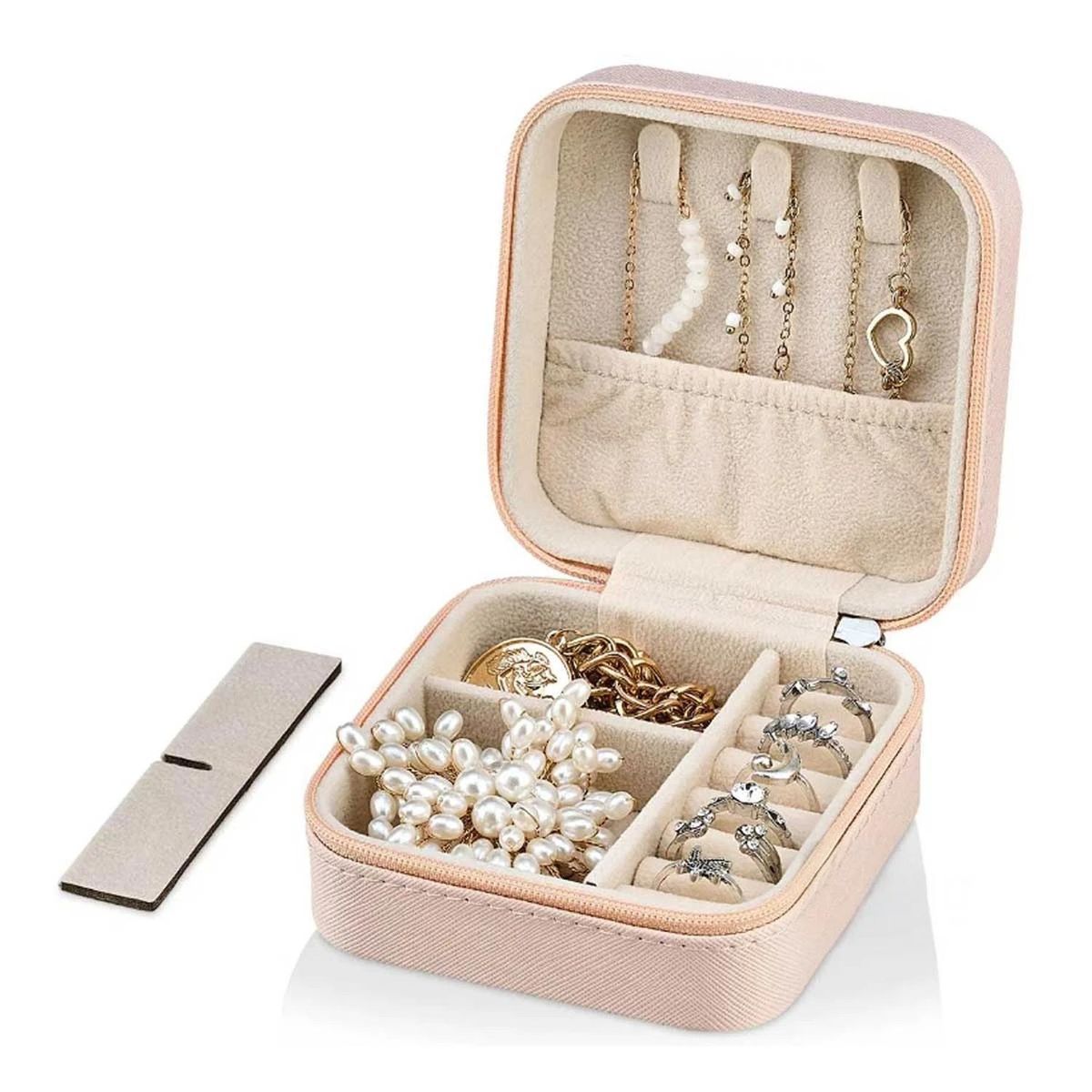 RYBIU IMPORT - Mini Cofre para Guardar Collar Rosa Y+Regalo Stickers