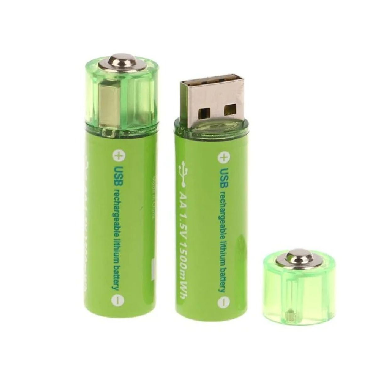 GENERICO - PILAS RECARGABLES AA CARGA USB X2