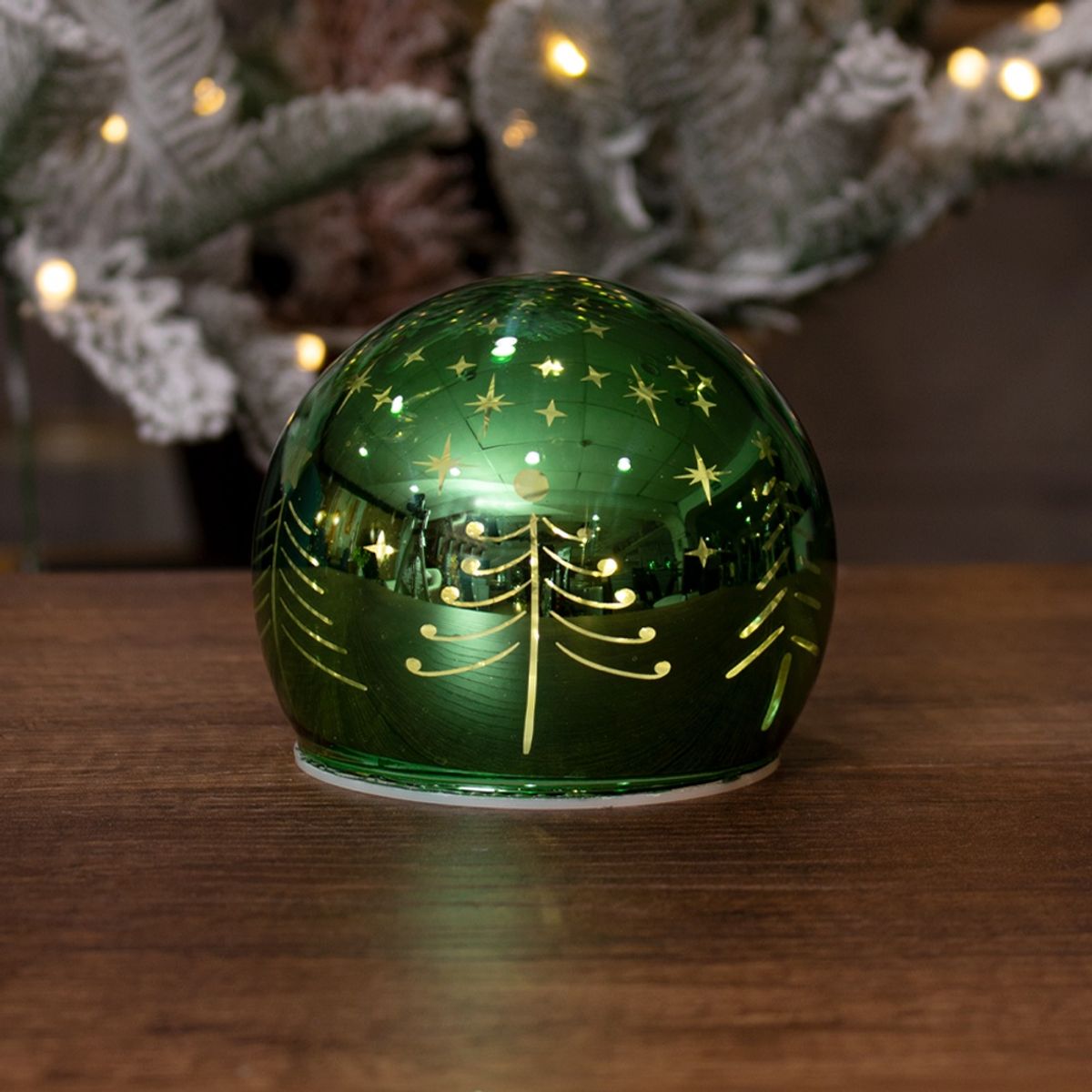 PANORAMA HOGAR - Esfera de Mesa Panadecor con Luces LED 10CM de Vidrio