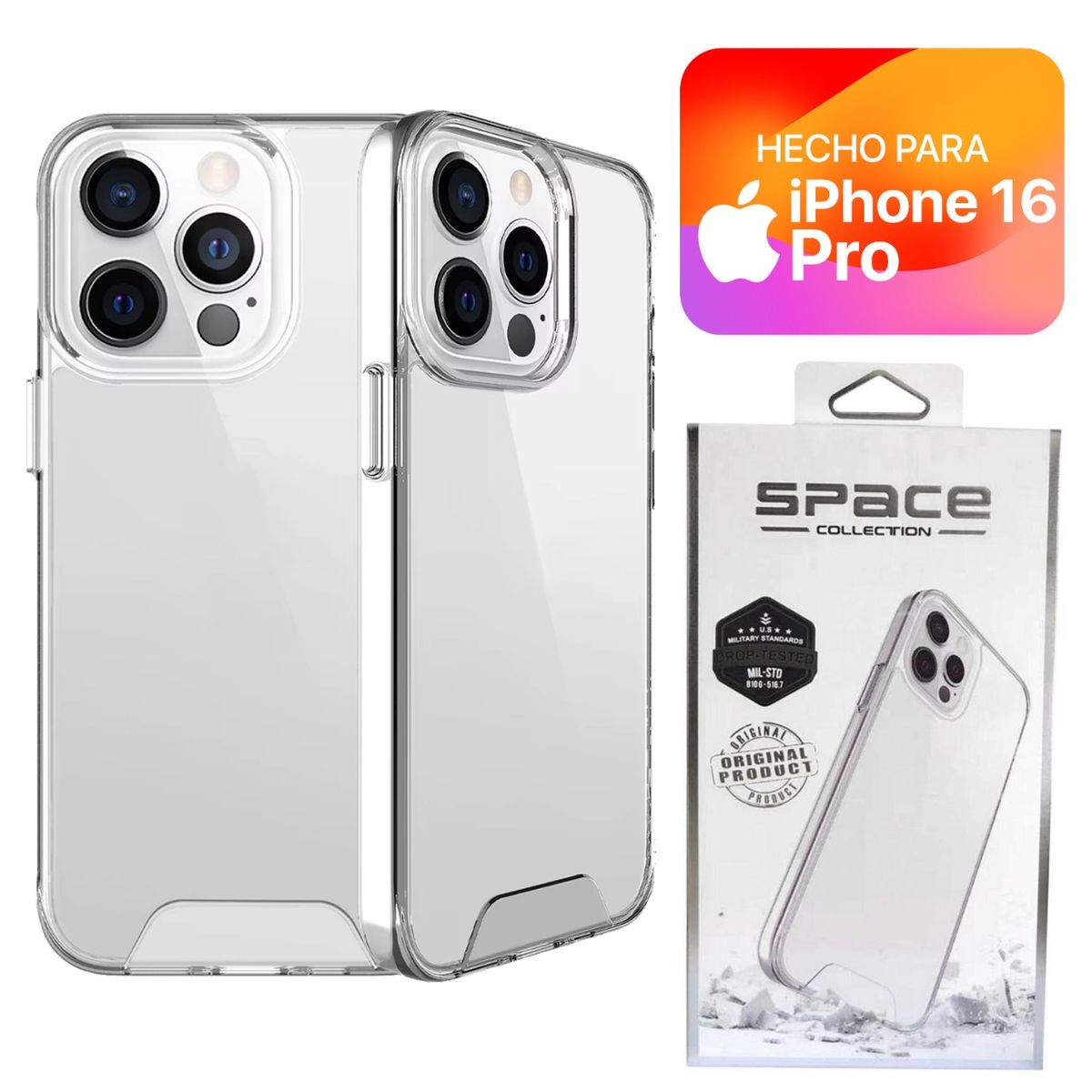 SPACE - Case Space Para Iphone 16 Pro Transparente