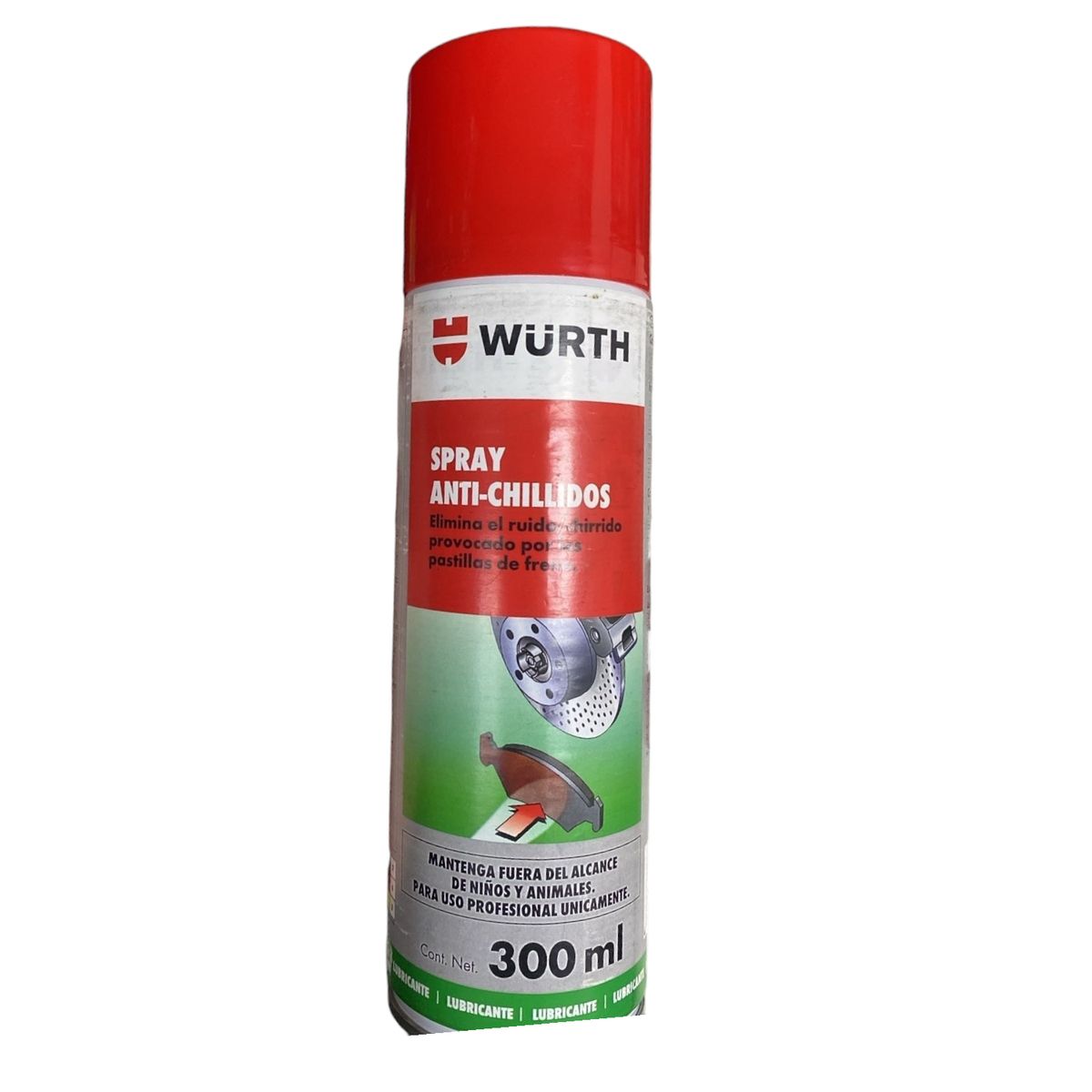 WURTH - WURTH SPRAY ANTI-CHILLIDOS PARA FRENOS DE AUTOS Y CAMIONETAS