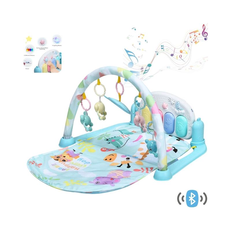 GENERICO - Gimnasio Musical Celeste con Proyector y Bluetooth – 6 en 1