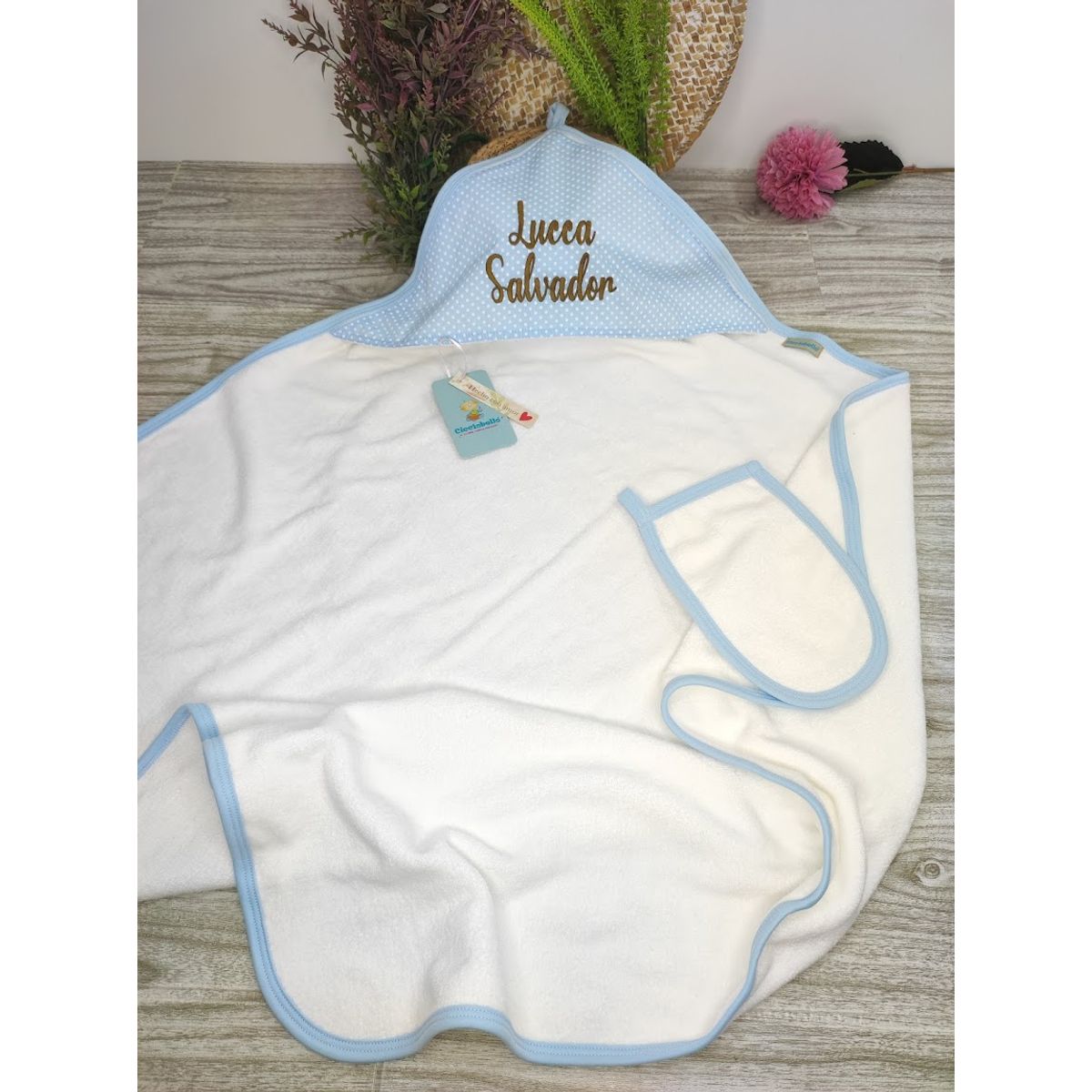 GENERICO - Toalla de felpa para bebé 100 % algodón niño