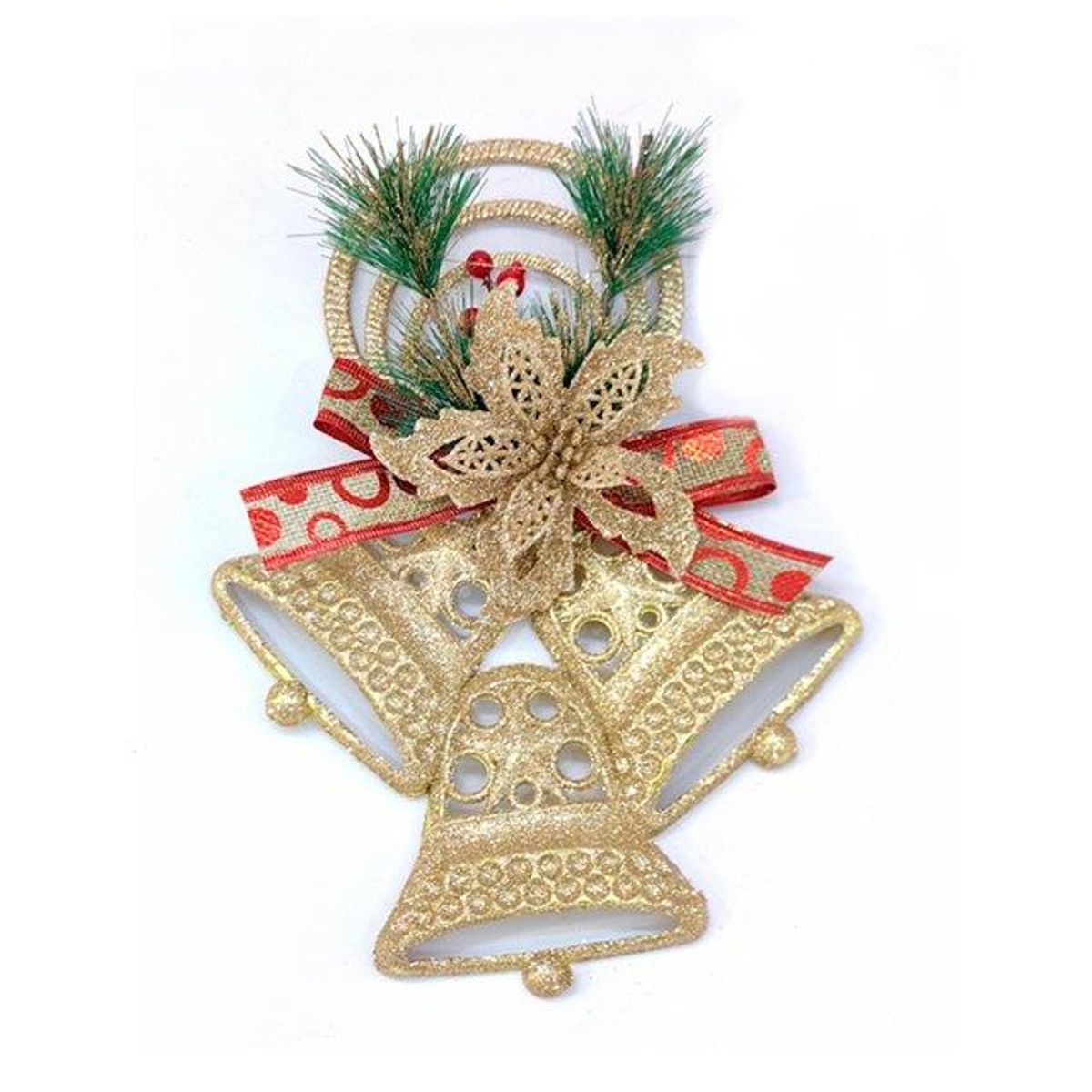 PANORAMA HOGAR - Campanas Navideñas para Colgar 17x24CM