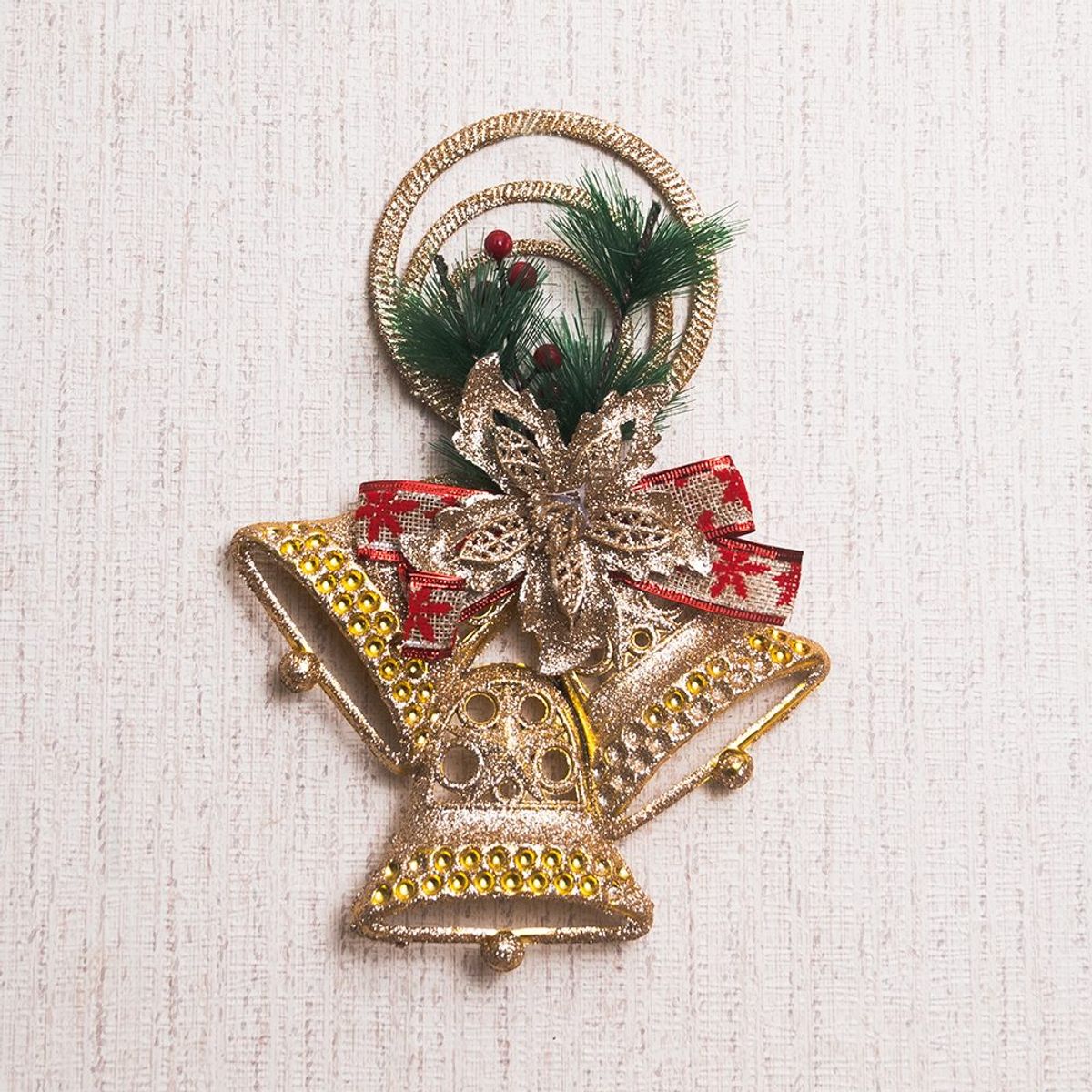 PANORAMA HOGAR - Campanas Navideñas para Colgar 17x24CM