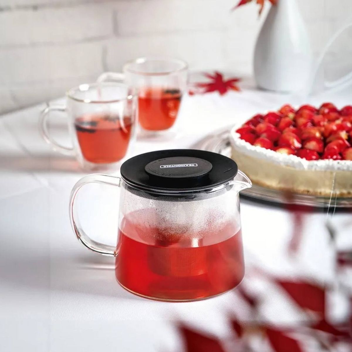 TRAMONTINA - Tetera Vidrio borosilicato cInfusor Tramontina 0.9 L