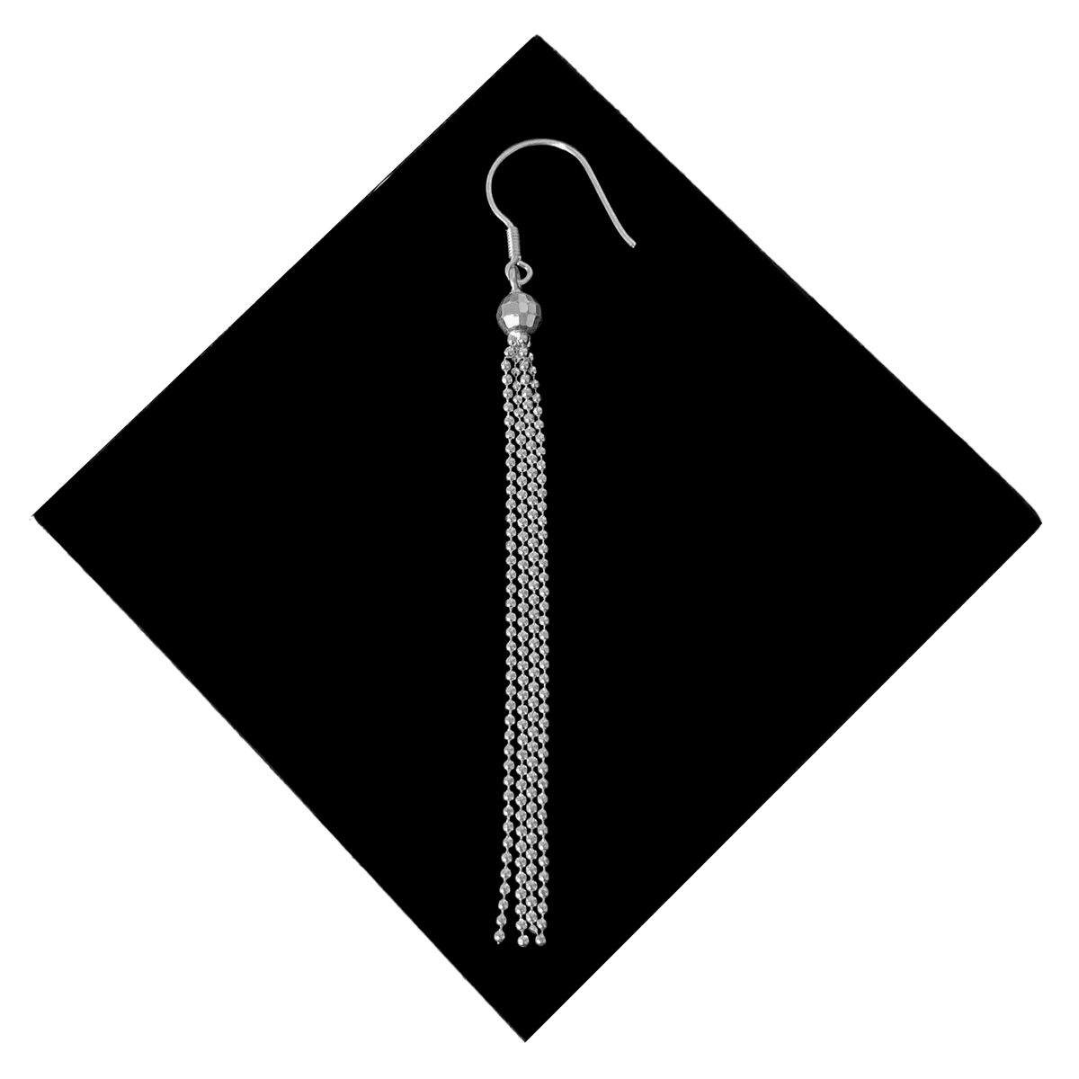 GENERICO - Aretes Largos Fiesta Mujer Disco Regalo Mamá Novia Plata 925