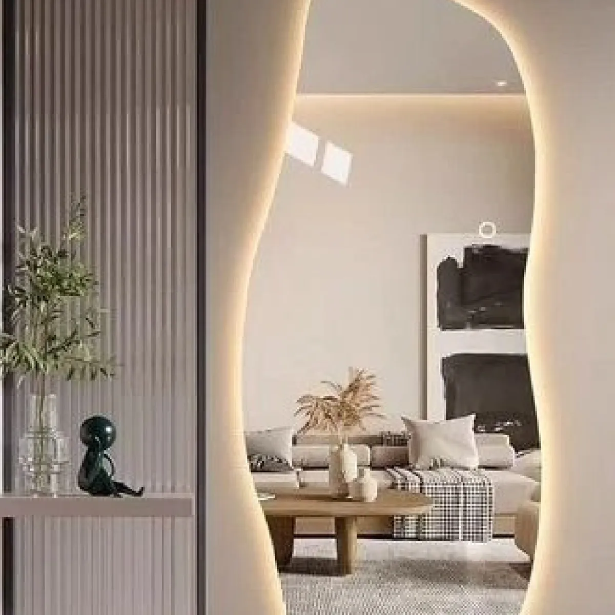 Espejo orgánico aesthetic de 60x160cm con luces led, marca LUMINAR BRILLO & LUZ - Foto Principal