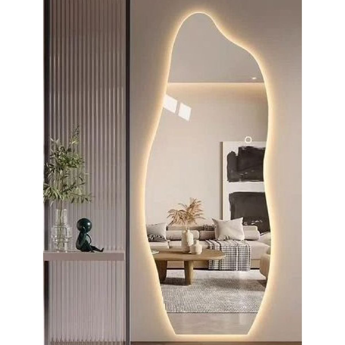 Espejo orgánico aesthetic de 60x160cm con luces led, marca LUMINAR BRILLO & LUZ - Foto Principal