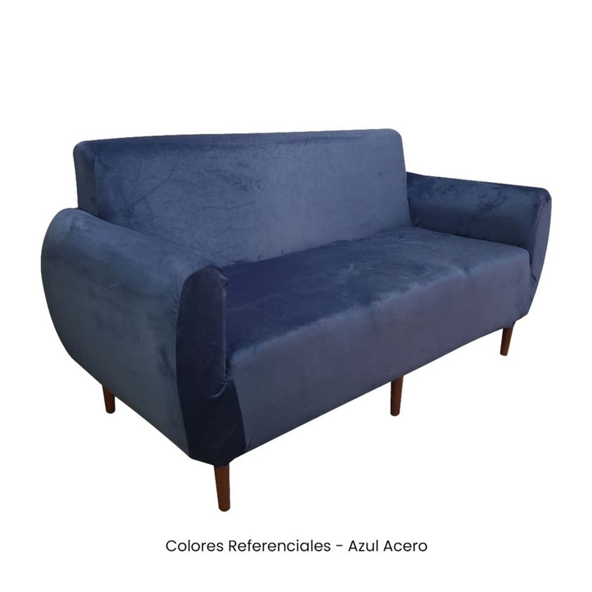 VIURE - Juego de Funda Nacional de Terciopelo para Mueble 321 - Azul Acero