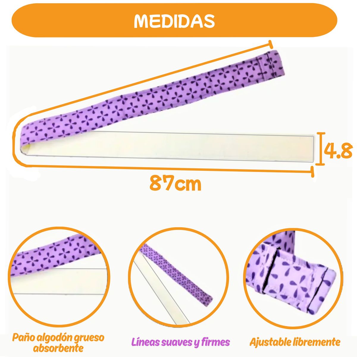 GENERICO - Tira de Nylon Niveladora Hornear Pastel Keke Torta - Bake Even Strips