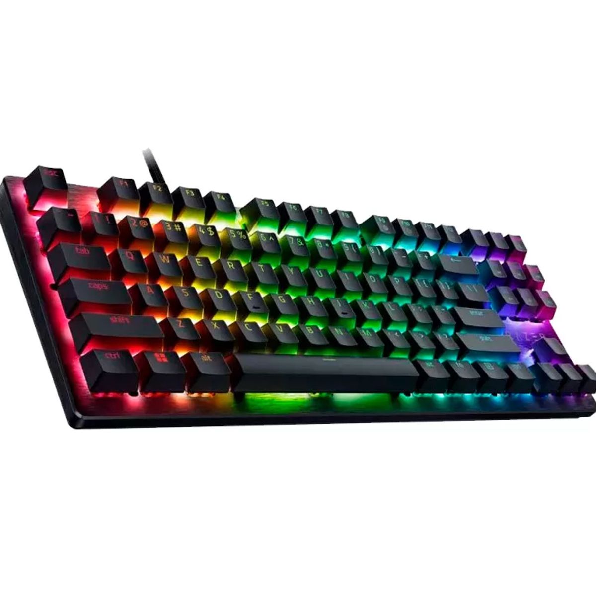 RAZER - TECLADO RAZER HUNTSMAN V3 X TKL OPTO MECHANICAL SWITCH PURPLE SP BLACK