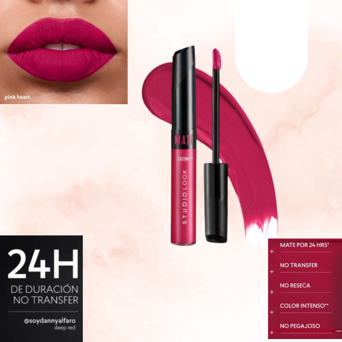 CYZONE - Labial Mate Studio Look Pink Heart