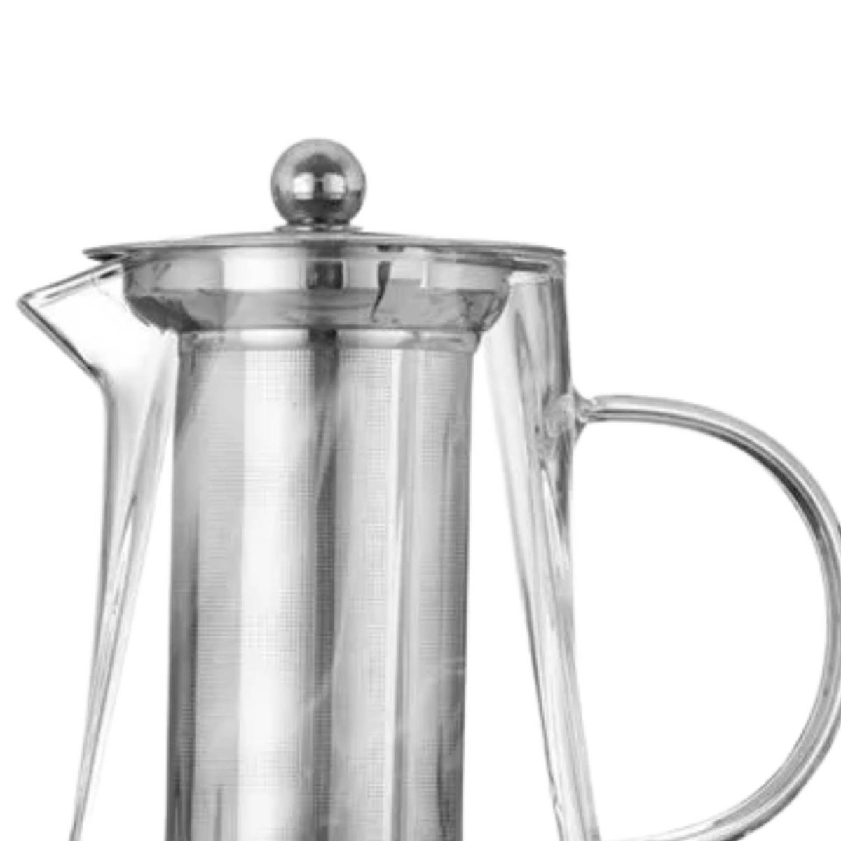 ICHIMATSU - Tetera de Vidrio Borosilicato Base Cuadrada con Filtro 750 ml