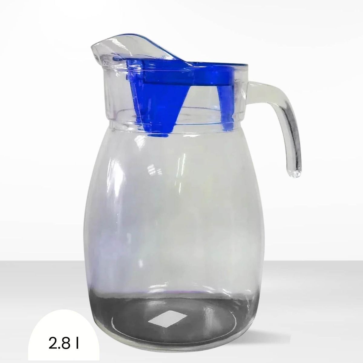 ICHIMATSU - Jarra de Vidrio Mancora Tapa Azul 2.80 l