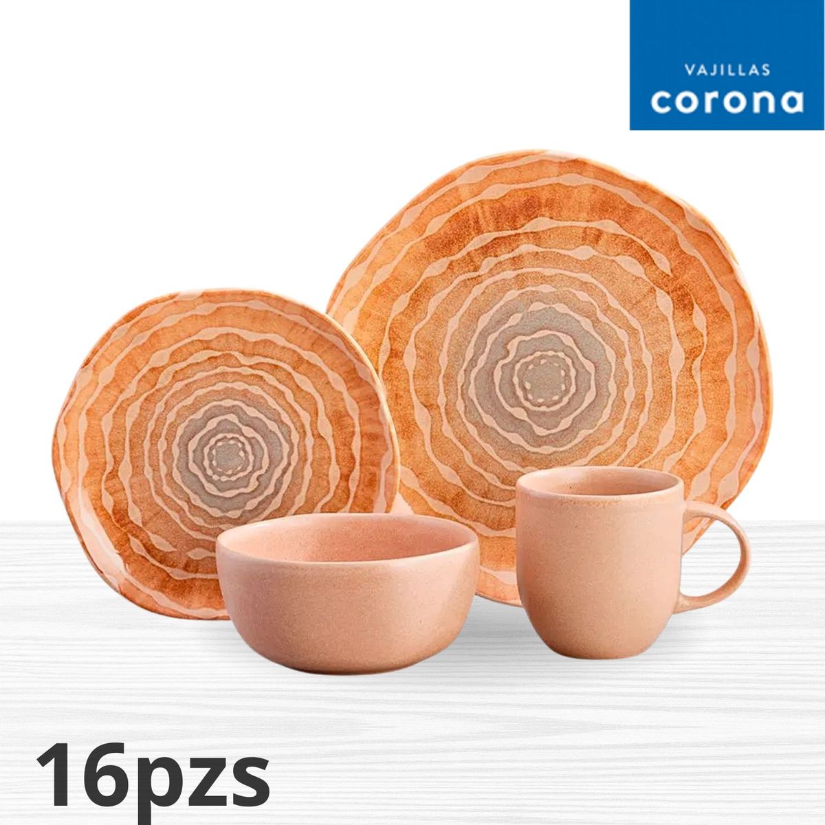 CORONA - Juego de Vajillas Corona x16 piezas Kai Oceano