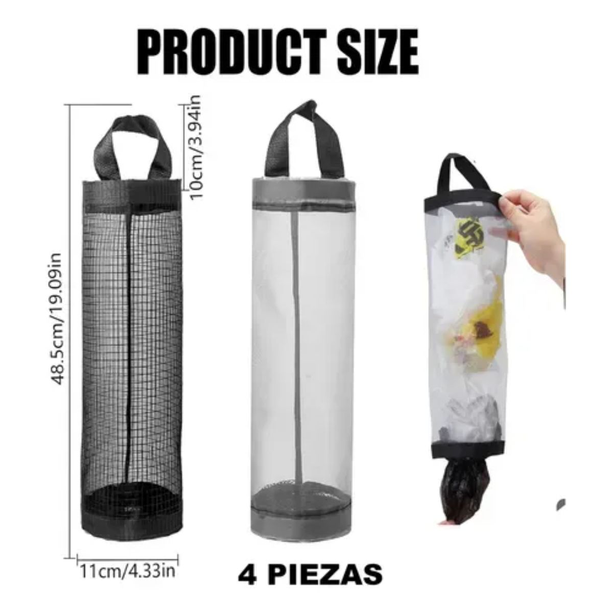 GENERICO - DISPENSADOR PARA BOLSAS RECICLADAS MEDIANO Pack x 2