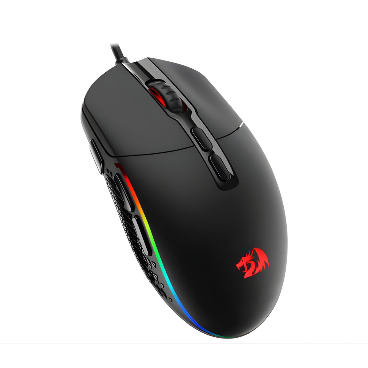 REDRAGON - Redragon - Mouse Invader M719 RGB 10000 DPI - Negro
