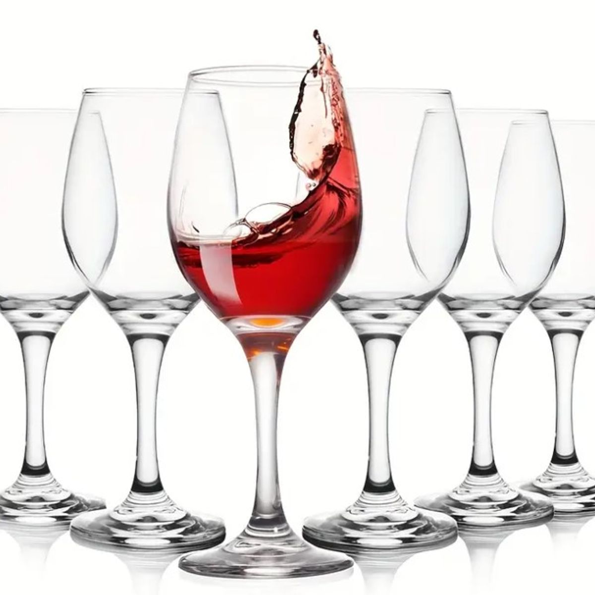 GENERICO - Juego de 6 Copas de Vino o Coctel Tallo alto de 250 ml.