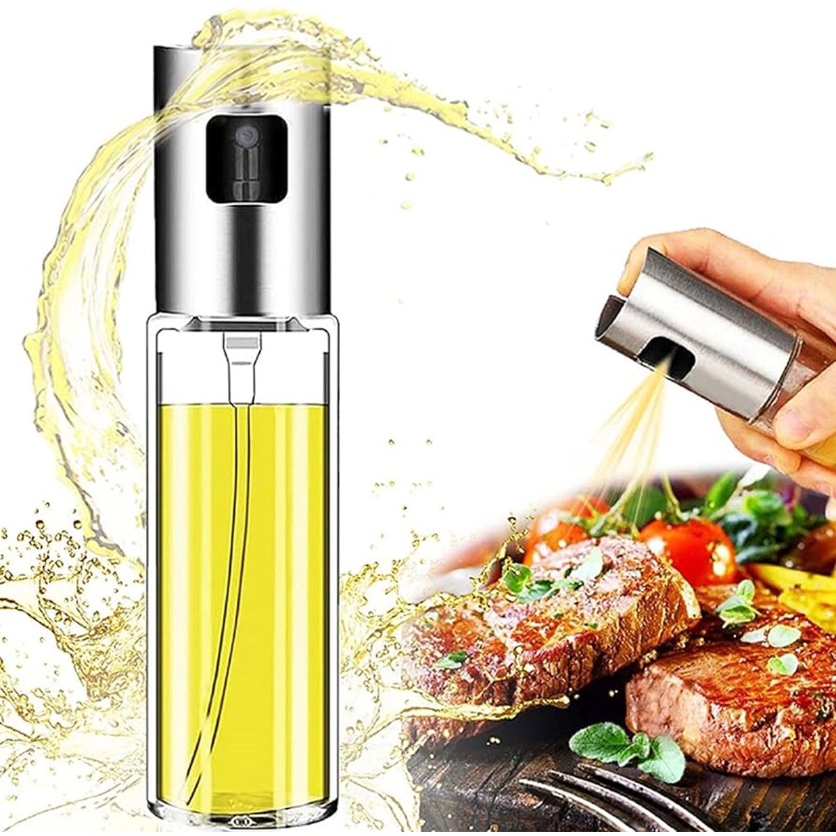 GENERICO - SPRAY DE ACEITE DISPENSADOR DE COCINA SIN EXCESO DE GRASA RECARGABLE