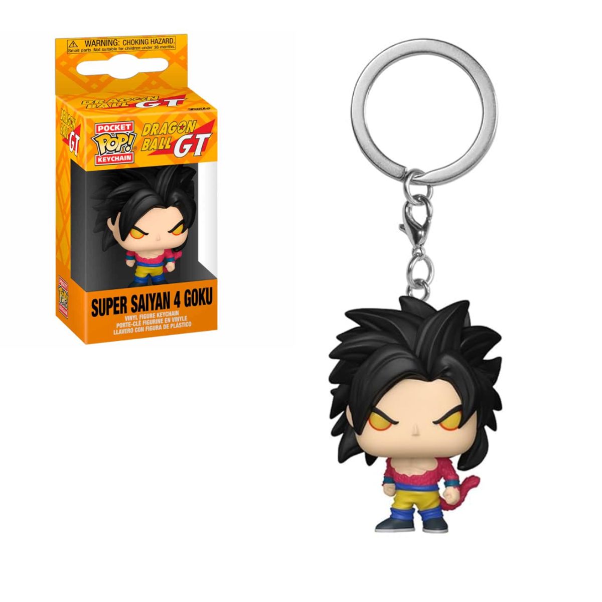 FUNKO - Funko Pop Llavero Dragon Ball GT - Super Saiyan 4 Goku