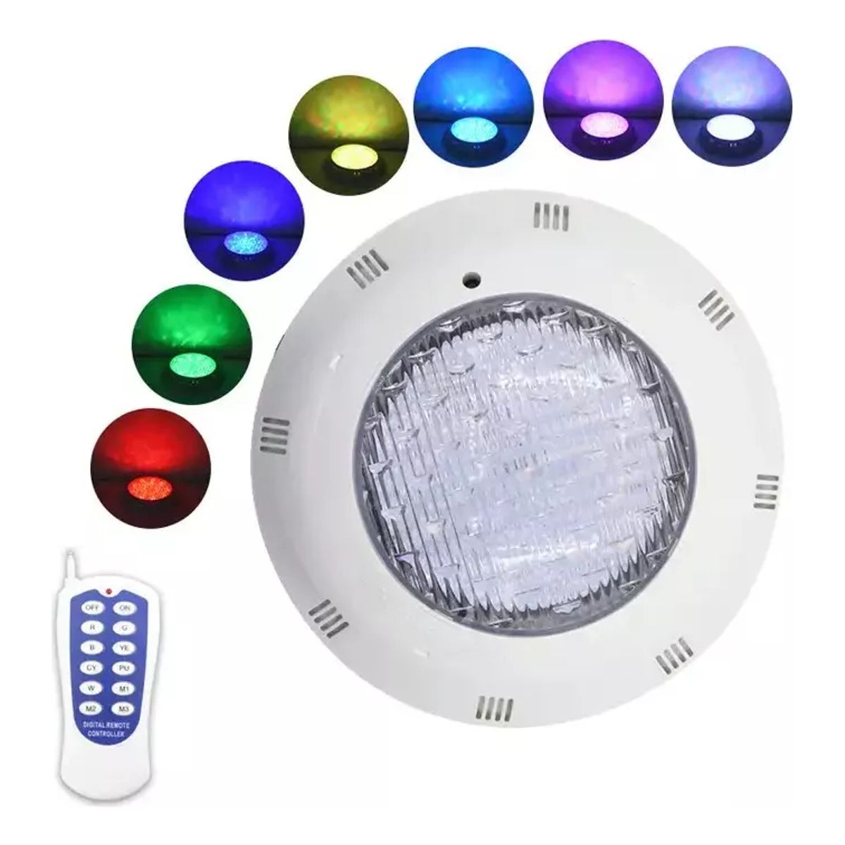 U BUY - Foco De Piscina Led Multicolor 18w 12v Control Remot