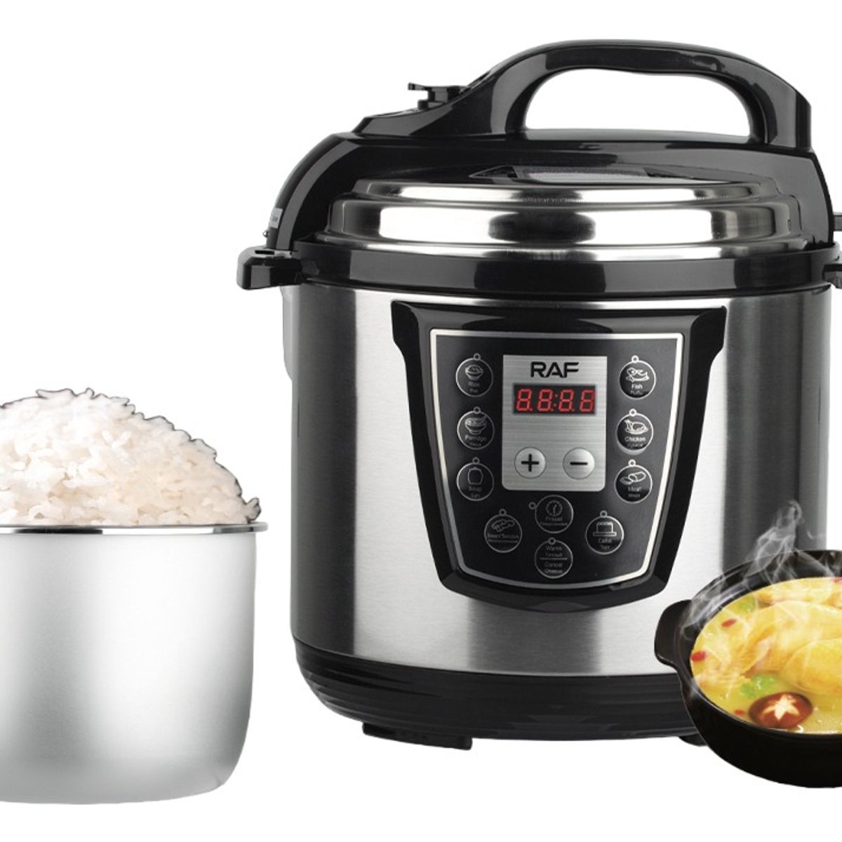U BUY - Olla A Presión Eléctrica Multifuncional  1000w